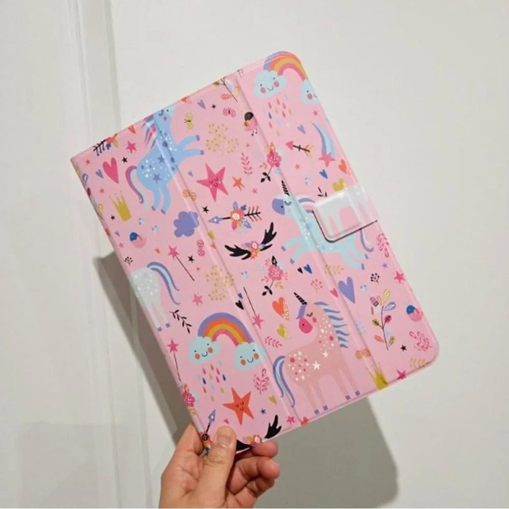 Kids Universal Tablet Case Pink Unicorns Brand New